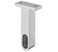 Gedotec Wardrobe Rail, 1000 mm, Aluminium Silver Matt, Hanging Rod for Wall and Ceiling Mounting