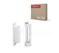 Gedotec Window Hinge | 3 Pieces | 20 x 75 mm White Plastic Renovation Hinge | for Screw-On Installation | for Wooden Doors & Windows
