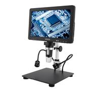 Gedourain 10.1 Inch High-Resolution LCD Digital Microscope 1500X 20MP Magnifier with 8 LED Lights for Inspection, Research, and Sharing Data Outdoor