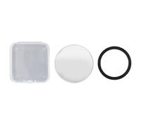 Gedourain 2.28 Inch Magnetic Phone Makeup Mirror, Ultra Thin 5.3mm Portable Convex Mirror with Strong Magnet for IOS Phones 15 14 13 12 for Selfies Vlogging Streaming (White)