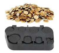 Gedourain Car Coin Holders Coin Dispenser, Space Saving Euro Coin Storage Box Black for Taxi Bus Priced Ship