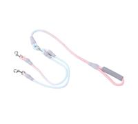 Gedourain Double Dog Leash Comfortable and Durable Dog Walking Leash for Two Dogs Training Portable Nylon 140cm (1.2cm*0.8M+1.0cm*0.6M)