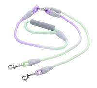 Gedourain Double Dog Leash Comfortable and Durable Dog Walking Leash for Two Dogs Training Portable Nylon 140cm (1.2cm*0.8M+1.0cm*0.6M)