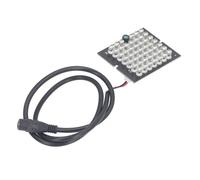 Gedourain Infrared Light Board with 48 Black Discrete LED Beads for Increased Security Camera Brightness At Night, Wide Applications Like Office Corridor Shopping Mall, ABS Material