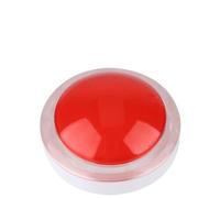 Gedourain LED Light Button Round Acrylic Crystal Game Button for Video Games, Red ABS Material (Red)