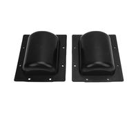 Gedourain Metal Recessed Speaker Handles Heavy Duty for PA Large Stage Amplifier Cabinet Flight Case, Aluminum Alloy 173x148mm, Black 2 Packs for Equipment Cases