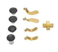 Gedourain Metal Thumbsticks Replacement Set for Series 2 Controller, Smooth Gameplay for Gaming Enthusiasts, Stainless Steel for Accessories Pack (Gold)
