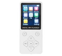 Gedourain MP4 Player Compact Bluetooth 5.0 HiFi Music Player for On-the-Go Listening with 1.8 Inch Color Screen and 32GB Memory (White)