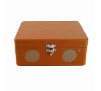 Gedourain Retro Record Player with Stereo Speaker 2000mAh Remote Control for CD DVD MP3 WMA Battery for Study Room