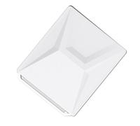 Gedourain Shockproof Silicone Satellite Protective Case for Dish Antenna, Rainproof for Outdoor Activities - Signal Friendly Design for Travel (White)