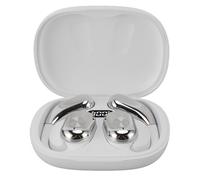 Gedourain Translation Earphone Wireless Noise Reduction Music Touch for Travelers Language Translator Earphones, Plastic, 5-6 Hours (White Silver)