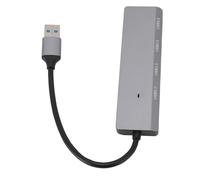 Gedourain USB 3.0 Hub Efficient 4 Port USB Multiport Adapter for Desktop Laptop Flash Drive HDD Printer PC for 10/8/7(SP1) for OS X 10.6 Aluminum Alloy