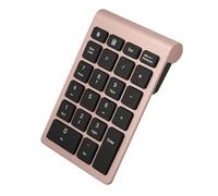 Gedourain Wireless Numeric Keypad 22 Keys, Bluetooth 5.0 (Rosy Gold)