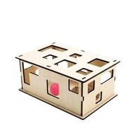 GEDOX Cat Puzzle Feeder | Detachable Cat Educational Toy Box, Peek and - Interactive Enrichment, Scratching Board, Boredom Relief, Stimulates Indoor Cats Exploring Desire