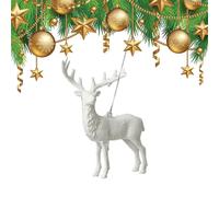 GEDOX Christmas Tree Decoration - Handmade Elk Decorations with Angel Wings, Decorative Ornaments for Christmas Trees with Angel Wings for Roofs and Doors