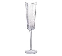 GEDOX Clear Champagne Glasses - Espresso Cups Wedding Decoration | Reusable Stemmed Party Wine Glasses | Wine Cocktail Glasses - Gold Glitter Champagne Glasses