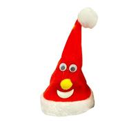 GEDOX Dancing Electric Christmas Santa Hat | 6 Inch Eye-Catching Christmas Toys | Moving Christmas Stuffed Animal Soft Supplies for New Years Eve Party, Party,
