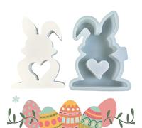GEDOX Easter Silicone Mold, Bunny Shaped Chocolate Mold | Resin Easter Chocolate Molds, Bunny Candy Mold, Home Party Decorations,