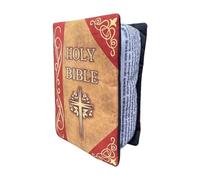 GEDOX Holy Bible Pillow - Holy Bible Book Plush | Religious Book Pillow Writing | Plush Bible Shaped Open Book | Plush Toy