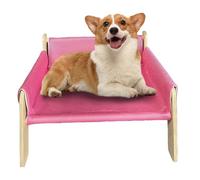 GEDOX Sofa Bed for Pets,Elevated Dog Bed | Natural Wood Cat Sofas - Comfortable Removable Sofa Cover, Sofas and Chairs for Dogs, Dog Beds
