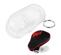 GEDOX Table Tennis Storage Box - Table Tennis Ball Container Box Case | Paddle Carry Bag with Ball Storage Pocket | Table Tennis Racket Case - Waterproof Inner Liner Protection for Paddle Bat