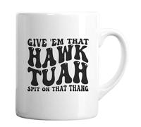 GEDOX Tea Cups With Handle - Hawk Tuah Spits On That Thang | Coffee Mugs For Men | Funny Coffee Mug | Novelty Humorous Tea Mug | Funny Mugs With Gift Idea