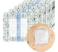 GEDRACKPMYN 30 Pcs Waterproof Ostomy Bag Shower Cover(10x12) cm, Stoma Bath Protector Shield Film with Non Sticky Pad, Shower Guard Shield