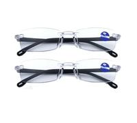 GEDRACKPMYN Color-Changing Anti-Blue Light Presbyopia Glasses, Auto Zoom Reading Glasses, Clear Focus Auto Adjusting Glasses Anti Eyestrain (2 pcs)