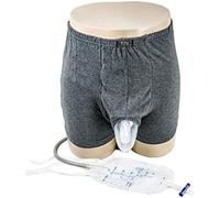GEDRACKPMYN Male Urinal, Urinal Pee Holder, Reusable Wearable Men's Urinal with Elastic Waistband,Collection Urinal Bag with Two 500ml Urine Collection Bag,Large