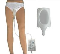 GEDRACKPMYN Wearable Urinal, Portable Comfort Silicone Urine Collector Wearable Urine Bag Incontinence Pants, Urinal with Urine Catheter Bags(2000ML*1+1000ML*1) for Bedridden Patients,Elderly