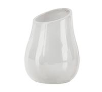 Gedy Adelaide Bathroom, Dimensions and Weight: 13 x 9.8 x 9.8 cm & 0.25 kg, Toothbrush Holder Made of Ceramic, White Finish, R&D Design, 2 Years Warranty, Unique