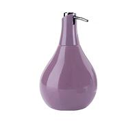 Gedy Adelaide Soap Dispenser, Dimensions and Weight: 17 x 10.2 x 10.2 cm & 0.2 kg, Soap Dish Capacity 420 ml, Ceramic Soap Dispenser, Lilac Finish, R&D Design, 2 Years Warranty, Unique