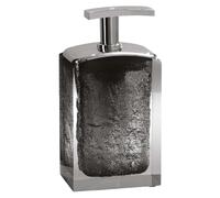 Gedy Antares Soap Dispenser, Resin, Grey, 6.2 x 8 x 15.5