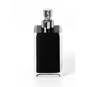 Gedy Bathroom Soap Dispenser, Resin, Black, 16.2 x 7 x 7 cm