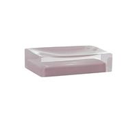 GEDY | Auckland Resin Soap Holder Color Pink, Dimensions 3 x 11 x 7 cm and Weight 0.15 kg