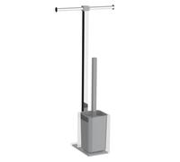 Gedy by Nameeks Rainbow Standing Towel Holder Silver RA32 Contemporary Resin Italian Bathroom Accessories Set