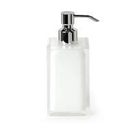 Gedy Bathroom Soap Dispenser, Resin, White, 16.2 x 7 x 7 cm