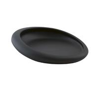 Gedy G-Iside Dish Black Bathroom, Measures and Product Weight: 2.9X15.2X11.5CM & 0.15kg, Solid Soap Holder Made of Resin and Sand, Design R&D, 2 Years Warranty, One Size
