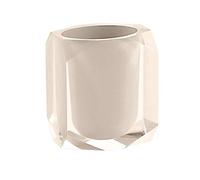 Gedy Brush Holder, Resin, Beige, 7x9x10,5