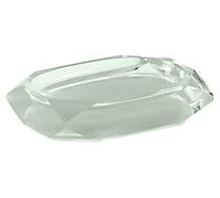 Gedy Chanelle Soap Dish, Resin, Green, 7.8 x 12 x 2.8