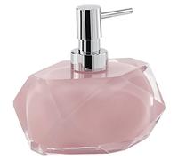 Gedy Chanelle Soap Dispenser, Resin, Pink, 7.8 x 11.5 x 12.6