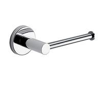 Gedy Chrome, G-Jakarta, Toilet Roll Holder Colour, Bathroom Roll Holder Made of Stainless Steel with Satin Glass Containers, 10 Years Warranty, Design: R&D, Unique