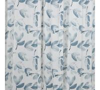 Gedy Curtain 120x200cm Leaves White-Blue