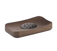Gedy Dafne Soap Dish, Walnut Brown, 14 x 8 x 1.1