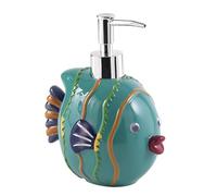 Gedy Dori Soap Dispenser, Resin, Turquoise, 9.6 X 13 X 16.5