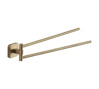 Gedy Double articulated towel rail Tonga Gold Matt