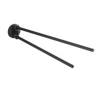 Gedy Felce Plus Double Articulated Towel Bar Matte Black