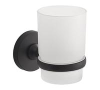 Gedy Felce Plus Wall Brush Holder Matte Black