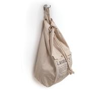 Gedy Crema G-Baggy Laundry Bag with Backpack, Dimensions and Weight: 60 x 34 x 15 cm & 0.5 kg, Fabric Laundry Bag, Champagne Finish, R&D Design, 2 Years Warranty, One Size