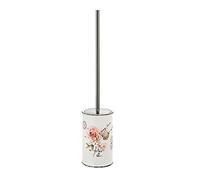 Gedy G-Brisbane, Dimensions and Weight: 46 x 9.6 x 9.6 cm & 0.65 kg, Toilet Made of Ceramic, White Finish, Bathroom Brush Design by R&S, 2 Year Warranty, Unica